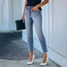 Women's Jeans Trend Pants for Women Slim Fit Fashion High Waist Stretch Streetwear Vintage Casual Women's Jeans 230314
