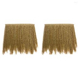 Curtain Straw Roof Thatch Tiki Roofing Mexican Hut Duck Patio Shades Bamboo Artificial Palm Blinds Palapa Decorative Mat Panel Thatched
