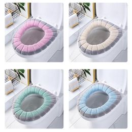 Toilet Seat Covers 2 Pieces Cover Household Products Plush Thickened Warm Winter Men's And Women's Bathroom Special