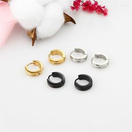 Stud Earrings Fashion Classic Round Stainless Steel Simple Style Geometric Ear Jewellery Party Gifts For Women Girls