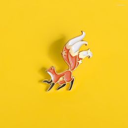 Brooches Little Custom Enamel Pins Cartoon Big Tail Brooch Clothes Backpack Lapel Buckle Animal Badge Gift For Friend