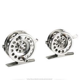Baitcasting Reels DEUKIO 50/60 Specification Metal Ice Fishing Wheel Front Reel With Brake Right Hand