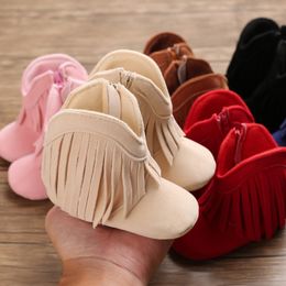 First Walkers Toddler Footwear Boots borns Prewalkers For Unisex Baby Boys Girls Winter Keep Warm Tassel Shoes Sneakers 230313