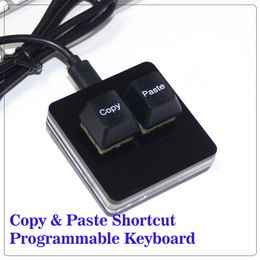 Black Shortcut OSU keyboard Keypad Type C/USB Mini Mechanical Keyboard Custom Copy Paste Programing Keyboard Keycap