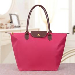 Evening Bags High Quality Classic Portable Foldable Dumpling Handbag Woman Travel Lightweight Shopper Waterproof Nylon Shoulder Sac 230314 10A
