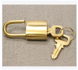 1 Lock 2 Keys Bag Parts Replacement For Designer Handbag Purse Duffle Luggage 3 Colour Style Stainless Metal Alloy Padlock #318 Golden Silvery Polished or Brushed