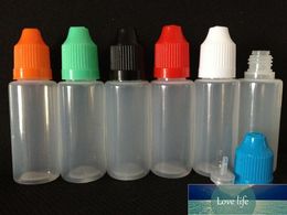 Classic Dropper Bottles 3ml 5ml 10ml 15ml 20ml 30ml 50ml Plastic PE Soft Empty Needle Bottle with Childproof Cap Long Thin Dropper Tips