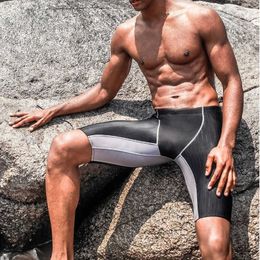 Men's swimwear Vector Swimwear Men's Lycra Jammer Fiber New Higher Level Male Skin Swimming Trunk Training Racing Swim Sun Protection L230314