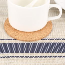 Table Mats Cork Wood Drink Tea Coffee Cup Mat Pads Decor Tableware Heat Insulation Decoration