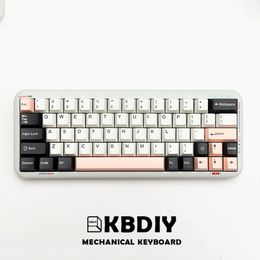 PBT Cherry Profile GMK Olivia Keycap for Gaming Mechanical Keyboard MX Switches White DIY Custom Double Shot 173 Keys Caps
