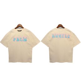 Angels men tshirts designer clothes t shirt Letter logo flame printing Loose Casual Unisex Short Sleeve Tees Fashion Lovers Trend dropped shoulderoversized 20