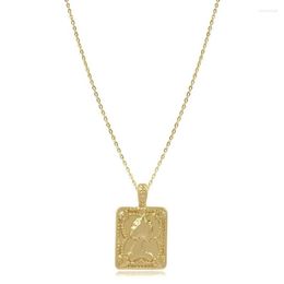 Pendant Necklaces Trendy Gold Colour Chain Necklace Women Summer Jewerly Simple Charming Girls Statement