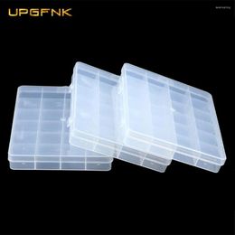 Jewelry Pouches UPGFNK 24 Grid Compartment Plastic Packaging Storage Box Transparent Tool Case Craft Organizer Earring Beads Container