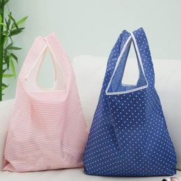 Storage Bags Reusable Eco-friendly Oxford Cloth Tote Bag Foldable Supermarket Shopping Market Fruit Vegetable Large Capacity