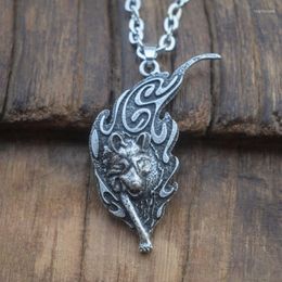 Chains 1pcs Norse Animal Spirit Celtics Wolf Necklace Pagan Jewellery