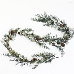 Decorative Flowers Artificial Pine Needle Reusable Frosted Branches Xmas Festival Berry Clusters