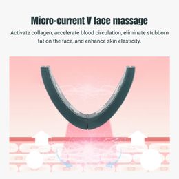 Massager Face Massager Intelligent Beauty Face Thinning Instrument Household Vface Facelifting Artefact Massager Lifting Firming Skin 230