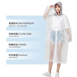 Adult Thickened Raincoats Non-disposable Rain Gear Fashionable Lightweight Outdoor Travel Raincoats