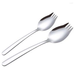 Dinnerware Sets Salad Spoon Fork Tableware 304 Stainless Steel Cutlery Set Spoons Utensils For Kitchen Gadget