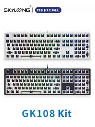 GK108 Hot-Swap DIY Custom Mechanical Keyboard Kit With RGB Backlit Fully NKRO Gaming Keyboard Support RGB 3/5Pins Switch