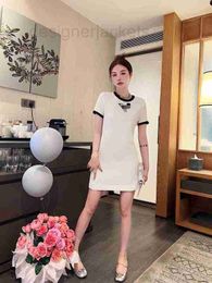 Casual Dresses designer New color contrast dress with ironing triangle decoration three-dimensional cutting especially slim 2XT5