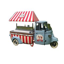 Café móvil de triciclo eléctrico para adultos Cartro de comida de comida rápida Vending Hadreh Cream Concesión de concesión de helado para la venta