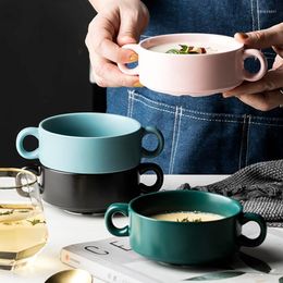 Bowls Utensils For Kitchen Bake Ceramic Tableware Porcelain Oven Bowl Soup 250ml Plates Housewares Tools