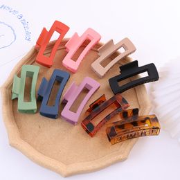 Stingy Brim Hats 10 Pcs Large Claw Clips for Thick Hair Strong Hold Square Jaw Clip Non slip Big Rectangle Women Accessories 230313