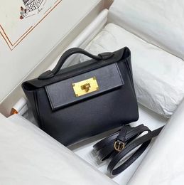 Дизайнерская сумка Новая лучшая женская настоящая кожаная сумка Lychee Cowhide Doct Доктор Сумочка для плеча топ Топ Крафт All Lindys ручная сумочка Классический стиль - самый известный