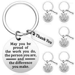 Keychains 6PCS Thank You Gifts Keychain For Women Men Appreciation Coworker May Be Proud Of