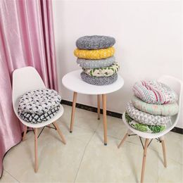 Pillow /Decorative Round Cotton Seat Cusion Line Thick Summer Breathable Office Chair Student Soft Car Sofa