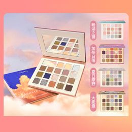 Makeup Tools Judydoll The Realm of Pink Lake Cheek Blue Barley Plate Oil Painting Eye Shadow Summer Dunhuang 12 Colors 230314