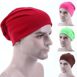 Summer Women Men Beanies Hat Solid Colour Hip-hop Bonnet Fashion Snap Thin Soft Cap Gift HCS215