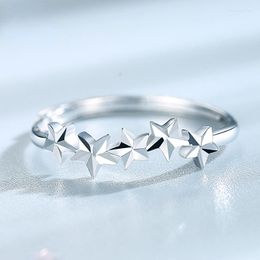 Cluster Rings Star PT999 Pure Platinum Ring Car Flower Plain Women's Pt950 Open Birthday Gift