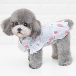 Dog Apparel Fashion Cute Shirts Clothes Spring Summer Dress Vest Pet Clothing T-Shirt For Small Large Cat Chihuahua