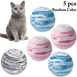 Cat Toys Legendog 5Pcs/Set Ball Foam Kitten Chase Interactive Pet Supplies Random Colour Favours