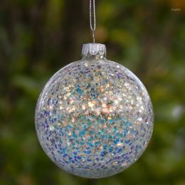 Party Decoration Creative Inner Pieces Glass Globe Home Christmas Tree Hanging Pendant Different Size Ball Friend Gift