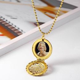 Chains XUANHUA Valentines Day Gift Stainless Steel Jewelry Bohemian Po Frame Necklace Accessories Wholesale Lots Bulk