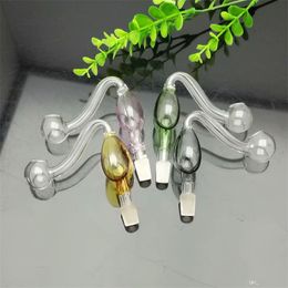Smoking Pipes Coloured Peach Heart S Boiler Wholesale Glass bongs Oil Burner Glass Water Pipes Oil