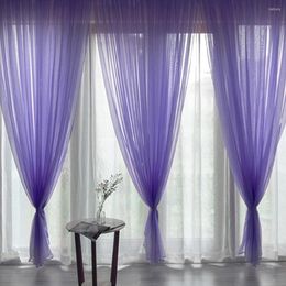 Curtain Shading Tulle Curtains For Living Room Window Screening Drape Panel Sheers