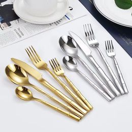 Gold Flatware Sets Silverware Cutlery Stainless Steel Sets Knife Fork Spoon