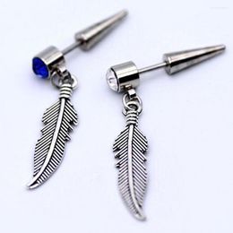 Stud Earrings Rhinestones Feather Tassel Personalised Fashion Body Jewellery Accessories