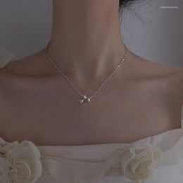 Chains Handmade Rose Flower Choker Necklace For Women Girls Vintage Dainty Beaded Bridal Pearl Jewellery Gift