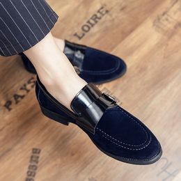 Men Shoes Casual Original Moccasins Slip on Designer Fashion Brand Pointed Club Luxury Driving Dress Social Men Loafers Shoes