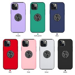 PC TPU All Inclusive Lens Phone Case for Iphone 14 Pro Max 13 Mini 12 11 X Xs Xr 8 7 Plus Ring Back Protector Cover