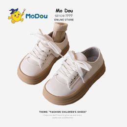 Flat shoes Mo Dou Children's Casual 2023 Spring New Thick Sole Sports Shoes Breathable for Boys and Girls Korean-style Non-slip P230314