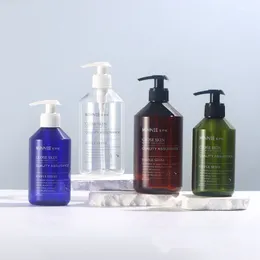 Fashion Bath Tools PET Empty Bottles of Shampoo Body Lotions 300ml 500ml Liquid Soap Dispenser Switch Pump Bottle