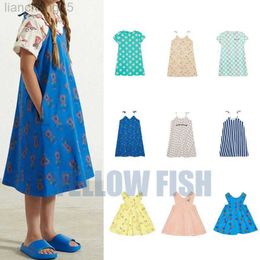 Girl's Dresses PER-SALE (Ship In March) 2023 WH Summer Girls Casual Dress Baby Girls Clothes Cotton Clothes for Toddlers Cartoon Pattern Dress W0314