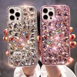 Top Desginer Heart Diamond cases for iphone14promax 13 11 pro max Shockproof covers with luxury LOVE Rhinestone iphone14plus Shinning Shell for iphone13pro 12pro