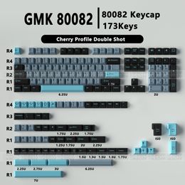 173 Keys/Set GMK 80082 Key Cap Cherry Profile Blue Keycaps for MX Switches Mechanical Keyboard Gaming ABS Double Shot